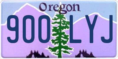 OR license plate 900LYJ
