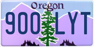 OR license plate 900LYT