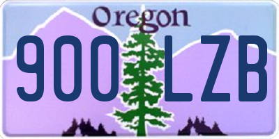 OR license plate 900LZB