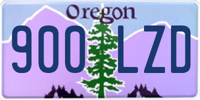 OR license plate 900LZD