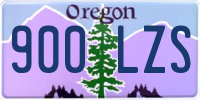 OR license plate 900LZS