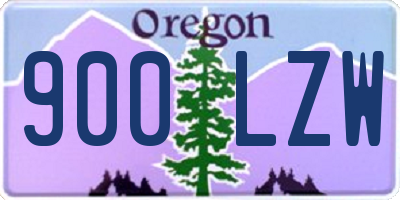 OR license plate 900LZW