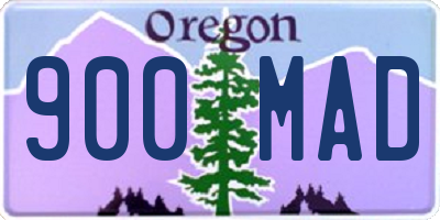 OR license plate 900MAD