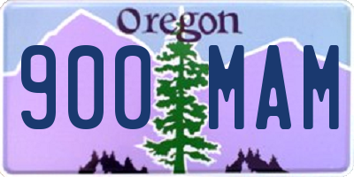 OR license plate 900MAM