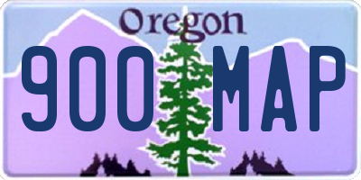 OR license plate 900MAP