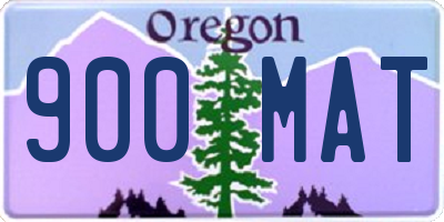 OR license plate 900MAT