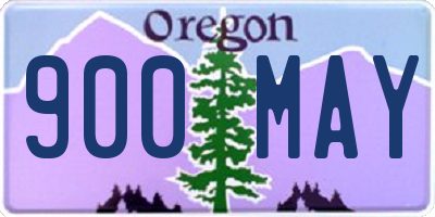 OR license plate 900MAY