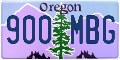 OR license plate 900MBG
