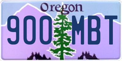 OR license plate 900MBT