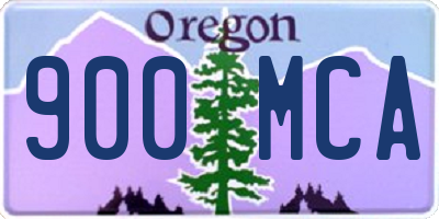 OR license plate 900MCA
