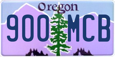 OR license plate 900MCB
