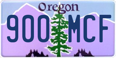 OR license plate 900MCF