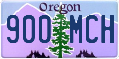 OR license plate 900MCH