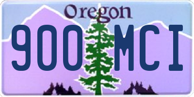 OR license plate 900MCI