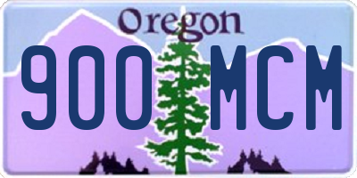 OR license plate 900MCM