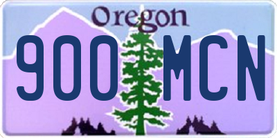 OR license plate 900MCN