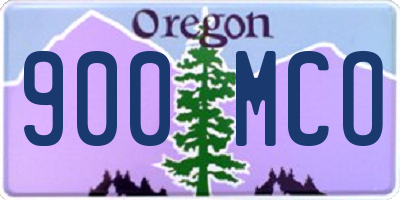 OR license plate 900MCO