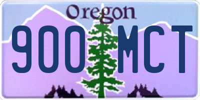 OR license plate 900MCT