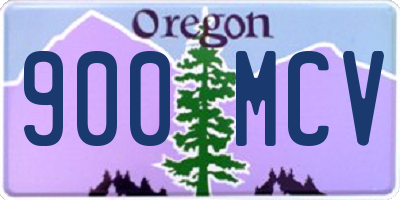 OR license plate 900MCV