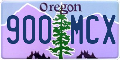 OR license plate 900MCX