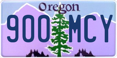 OR license plate 900MCY