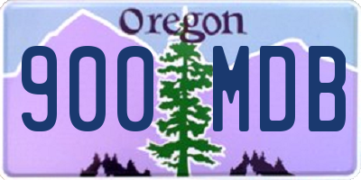 OR license plate 900MDB