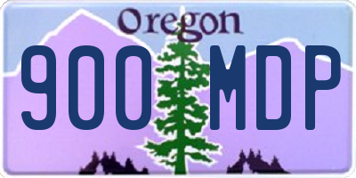 OR license plate 900MDP