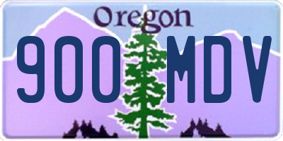 OR license plate 900MDV