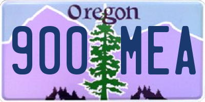 OR license plate 900MEA