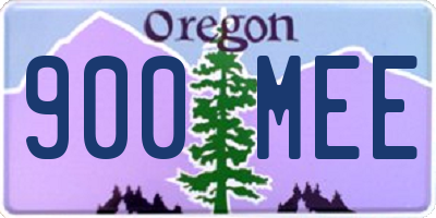 OR license plate 900MEE