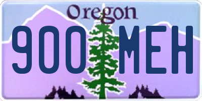 OR license plate 900MEH