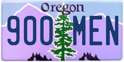OR license plate 900MEN