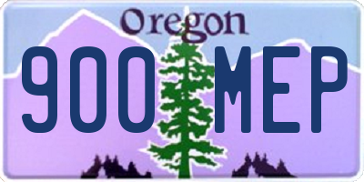 OR license plate 900MEP