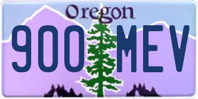 OR license plate 900MEV