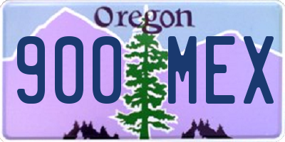 OR license plate 900MEX