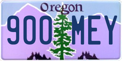 OR license plate 900MEY