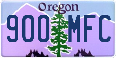 OR license plate 900MFC