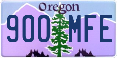 OR license plate 900MFE
