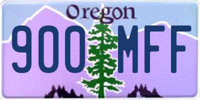 OR license plate 900MFF