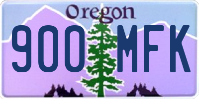 OR license plate 900MFK