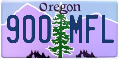 OR license plate 900MFL