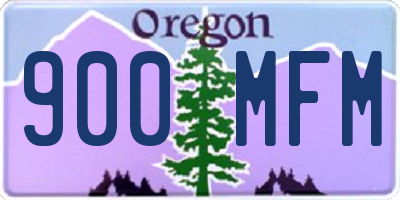 OR license plate 900MFM