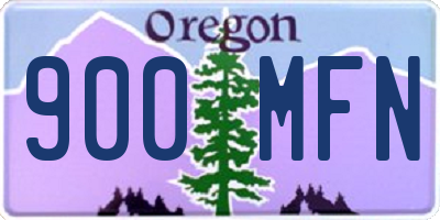 OR license plate 900MFN