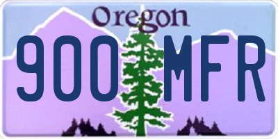 OR license plate 900MFR