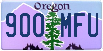 OR license plate 900MFU