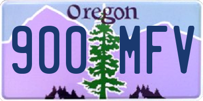 OR license plate 900MFV
