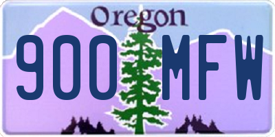 OR license plate 900MFW