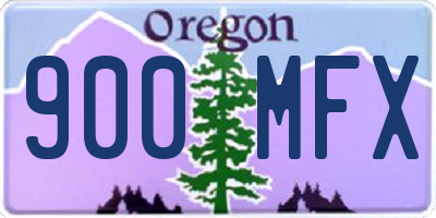 OR license plate 900MFX