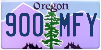 OR license plate 900MFY