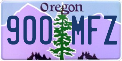 OR license plate 900MFZ